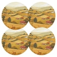thumbnail image 1 of Ryvnso Meadow Landscape Round Plate Mats Dining Table Placemat Set of 4 for Holiday Decoration, 1 of 7