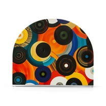 Ryvnso Modern Circles Acrylic Napkin Holder Table Kitchen Paper Tissue Organization