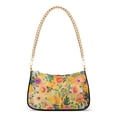 thumbnail image 1 of Ryvnso Moroccan Yellow Floral Womens Chain Shoulder Bag Tote Handbags Clutch Hobo Purse with Zipper for Travel, 1 of 7