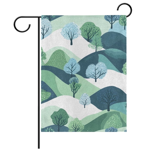 Ryvnso Mountain Print Garden Flag 28x40 Inch Double Sided Seasonal Yard Decoration