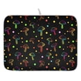 thumbnail image 1 of Ryvnso Neon Mushrooms Dish Drying Mat for Kitchen Countertop 16x18 Small Dish Pad Drainer Rack Dish Sink Mats, 1 of 7