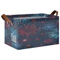 thumbnail image 1 of Ryvnso New Year Firework Storage Bins Large Basket Foldable Cube Toys Organizer with Handles 1 PC, 1 of 7
