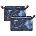 thumbnail image 1 of Ryvnso Paisley Floral Storage Bins Large Basket Foldable Cube Toys Organizer with Handles 2 PCs, 1 of 8