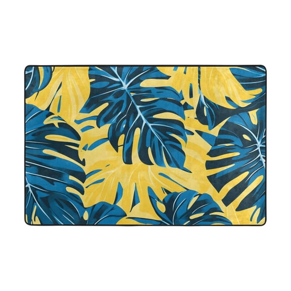 Ryvnso Palm Leaf-c6 Area Floor Mats Large Nursery Rugs Non-Slip Carpets Doormat 36" x 24"