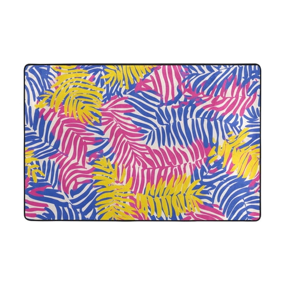 Ryvnso Palm Leaf-c7 Area Floor Mats Large Nursery Rugs Non-Slip Carpets Doormat 36" x 24"