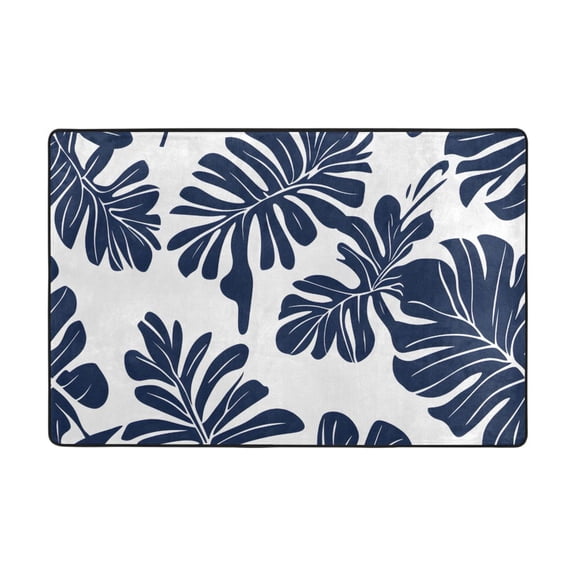 Ryvnso Palm Leaf-e7 Area Floor Mats Large Nursery Rugs Non-Slip Carpets Doormat 36" x 24"