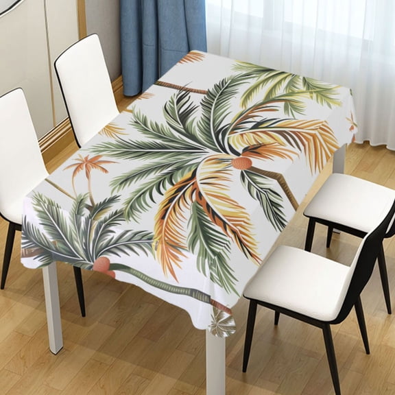 Ryvnso Palm Tree Tropical Rectangle Table Cloth Tablecover Dinning Tablecloth 54"x72"