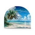 thumbnail image 1 of Ryvnso Palm Tree on Beach View Acrylic Napkin Holder Table Kitchen Paper Tissue Organization, 1 of 7