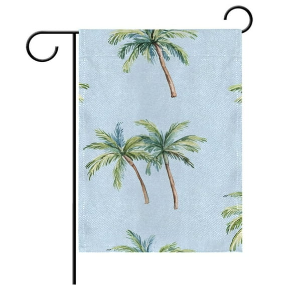 Ryvnso Palm Trees Summer Garden Flag 12x18 Inch Double Sided Seasonal Yard Decoration