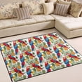 thumbnail image 1 of Ryvnso Parrots Pineapples Area Rug Floor Mats Non-Slip Home Carpet 63 x 48 inch, 1 of 7