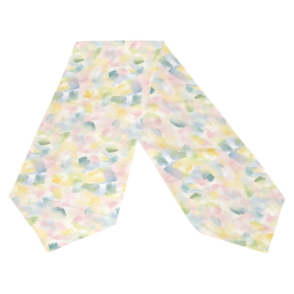 Ryvnso Pastel Tie Dye Table Runner Tablecloth Home Decoration 13 x 70 inches