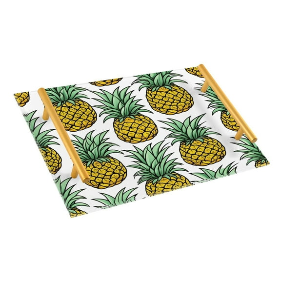 Ryvnso Pineapple Bathroom Tray Vanity Countertop Trays Acrylic Organizer