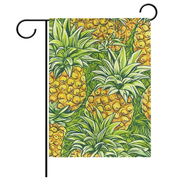Ryvnso Pineapples Garden Flag 12x18 Inch Double Sided Seasonal Yard Decoration