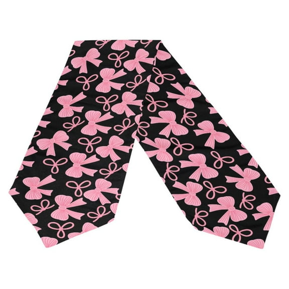 Ryvnso Pink Bows Table Runner Tablecloth Home Decoration 13 x 70 inches
