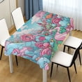 thumbnail image 1 of Ryvnso Pink and Blue Landscape Rectangle Table Cloth Tablecover Dinning Tablecloth 60"x60", 1 of 8