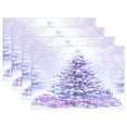 thumbnail image 1 of Ryvnso Placemats Set of 4 A Beautiful Christmas Tree Dining Mats Heat-Resistant Non-Slip Washable Table Mat, 1 of 8