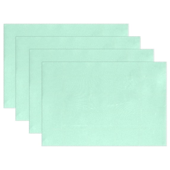Ryvnso Placemats Set of 4 Blue Green Dining Mats Heat-Resistant Non-Slip Washable Table Mat