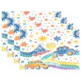 thumbnail image 1 of Ryvnso Placemats Set of 4 Cartoon Monster Trucks Dining Mats Heat-Resistant Non-Slip Washable Table Mat, 1 of 8