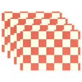 thumbnail image 1 of Ryvnso Placemats Set of 4 Checkered Grid-t6 Dining Mats Heat-Resistant Non-Slip Washable Table Mat, 1 of 8