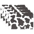 thumbnail image 1 of Ryvnso Placemats Set of 4 Cow Print Dining Mats Heat-Resistant Non-Slip Washable Table Mat, 1 of 8
