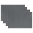 thumbnail image 1 of Ryvnso Placemats Set of 4 Dark Gray Dining Mats Heat-Resistant Non-Slip Washable Table Mat, 1 of 8