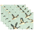 thumbnail image 1 of Ryvnso Placemats Set of 4 Ducks Flying Dining Mats Heat-Resistant Non-Slip Washable Table Mat, 1 of 8
