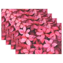 Ryvnso Placemats Set of 4 Elegant Tropical Floral-a5 Dining Mats Heat-Resistant Non-Slip Washable Table Mat