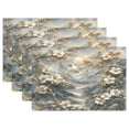 thumbnail image 1 of Ryvnso Placemats Set of 4 Flowers Mountain Dining Mats Heat-Resistant Non-Slip Washable Table Mat, 1 of 8