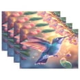 thumbnail image 1 of Ryvnso Placemats Set of 4 Hummingbirds Dining Mats Heat-Resistant Non-Slip Washable Table Mat, 1 of 8