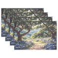 thumbnail image 1 of Ryvnso Placemats Set of 4 Hydrangea Flower View Dining Mats Heat-Resistant Non-Slip Washable Table Mat, 1 of 8