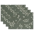 thumbnail image 1 of Ryvnso Placemats Set of 4 Leaves Dining Mats Heat-Resistant Non-Slip Washable Table Mat, 1 of 8