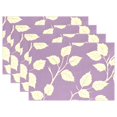 thumbnail image 1 of Ryvnso Placemats Set of 4 Leaves Retro Dining Mats Heat-Resistant Non-Slip Washable Table Mat, 1 of 8
