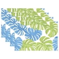 thumbnail image 1 of Ryvnso Placemats Set of 4 Palm Leaf-e6 Dining Mats Heat-Resistant Non-Slip Washable Table Mat, 1 of 8