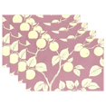 thumbnail image 1 of Ryvnso Placemats Set of 4 Retro Branch Leaf Dining Mats Heat-Resistant Non-Slip Washable Table Mat, 1 of 8