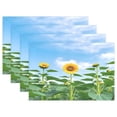 thumbnail image 1 of Ryvnso Placemats Set of 4 Summer Sunflower Field Dining Mats Heat-Resistant Non-Slip Washable Table Mat, 1 of 8