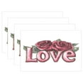 thumbnail image 1 of Ryvnso Placemats Set of 4 Valentine Day-a3 Dining Mats Heat-Resistant Non-Slip Washable Table Mat, 1 of 8
