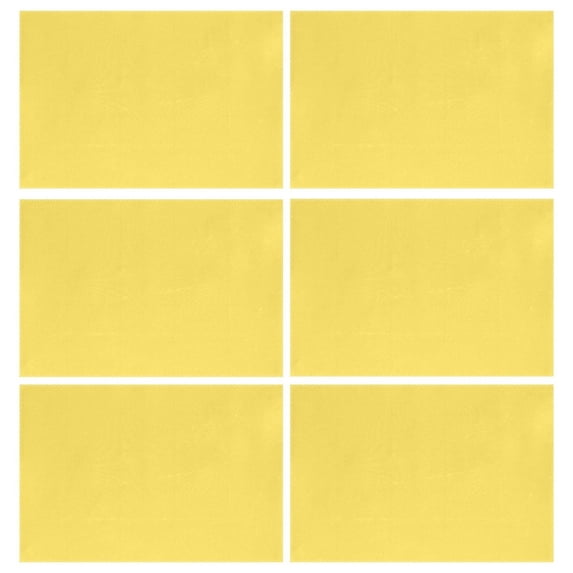 Ryvnso Placemats Set of 6 Goose Yellow Dining Mats Heat-Resistant Non-Slip Washable Table Mat