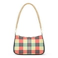 thumbnail image 1 of Ryvnso Plaid Grid Pattern Womens Chain Shoulder Bag Tote Handbags Clutch Hobo Purse with Zipper for Travel, 1 of 7