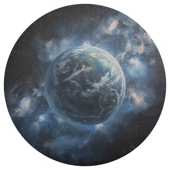 Ryvnso Planet Space Round Plate Mats Dining Table Placemat 1 Piece for Holiday Decoration