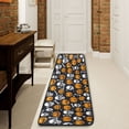 thumbnail image 1 of Ryvnso Pumpkin Skeleton Halloween Hallway Runner Rugs Floor Carpet Non Slip Entryway Mat 2' x 6', 1 of 7