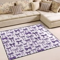 thumbnail image 1 of Ryvnso Purple Bow Area Rug Floor Mats Non-Slip Home Carpet 63 x 48 inch, 1 of 7