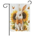 thumbnail image 1 of Ryvnso Rabbit Sunflower Garden Flag 28x40 Inch Double Sided Seasonal Yard Decoration, 1 of 6