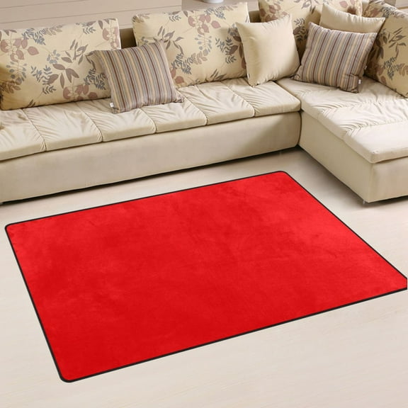 Ryvnso Red Area Floor Mat Non-Slip Carpet Soft Rugs Doormats 31" x 20"