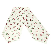 Ryvnso Red Cherries Table Runner Tablecloth Home Decoration 13 x 70 inches