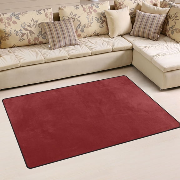 Ryvnso Red Pattern Area Floor Mat Non-Slip Carpet Soft Rugs Doormats 31" x 20"