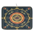 thumbnail image 1 of Ryvnso Retro Ethnic Flowers Dish Drying Mat for Kitchen Countertop 18x24 Large Dish Pad Drainer Rack Dish Sink Mats, 1 of 7