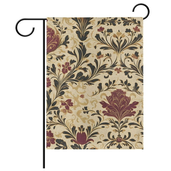 Ryvnso Retro Flower Garden Flag 12x18 Inch Double Sided Seasonal Yard Decoration