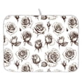 thumbnail image 1 of Ryvnso Retro Roses Flower Dish Drying Mat for Kitchen Countertop 16x18 Small Dish Pad Drainer Rack Dish Sink Mats, 1 of 7