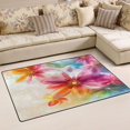 thumbnail image 1 of Ryvnso Romantic Colorful Flower Area Floor Mat Non-Slip Carpet Soft Rugs Doormats 60" x 39", 1 of 7