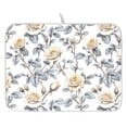 thumbnail image 1 of Ryvnso Roses Flowers-i7 Dish Drying Mat for Kitchen Countertop 16x18 Small Dish Pad Drainer Rack Dish Sink Mats, 1 of 7